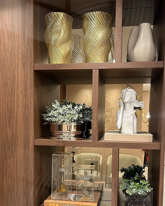 Detalhes da decoração do consultório